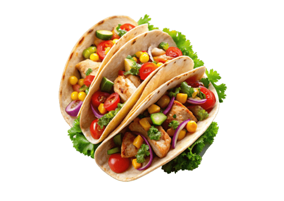 3D Delicious Taco Grilled Chicken Tacos