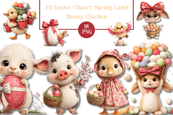 3D Easter Clipart Spring Animals: A Strategic Asset for Modern Design