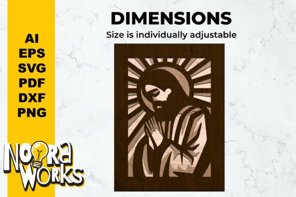 3D Jesus Christ Shadowbox Template SVG: A Guide to Layered Faith Art