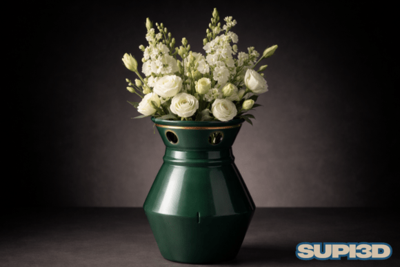 3D Luxury Vase 002: Elegance Meets Modern Design
