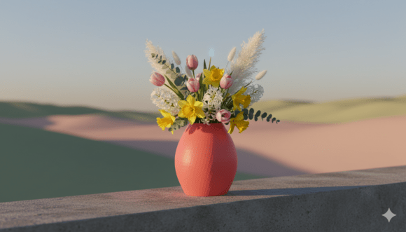 3D Modern Vase Planter STL 059: A Stylish and Functional Addition to Any Space