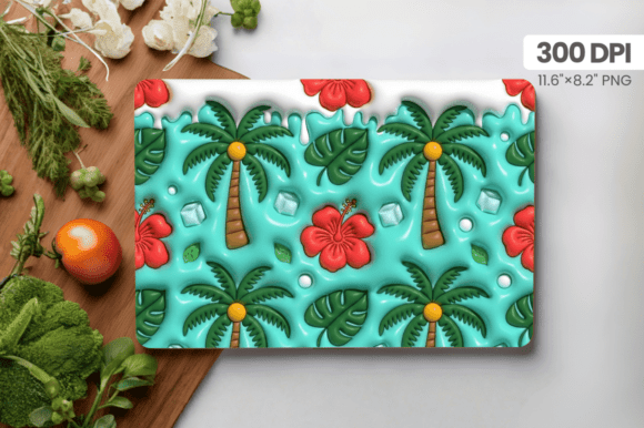 3D Puff Tree Flowers Summer Cutting Board Design: A Practical Guide for Creators