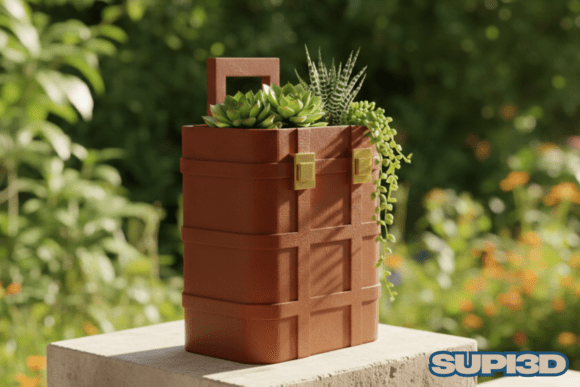 3D Suitcase Planter STL: Merging Modern Design with Functional 3D Printing