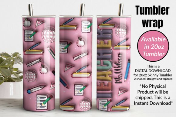 3d Teacher Tumbler Personalized: A Digital Design Guide