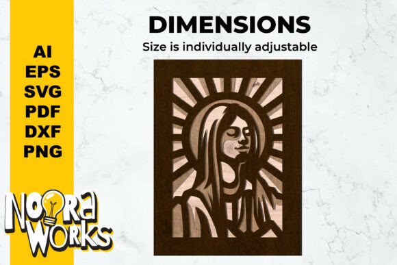 3D Virgen Maria Layered Cut SVG: A Guide to Depth