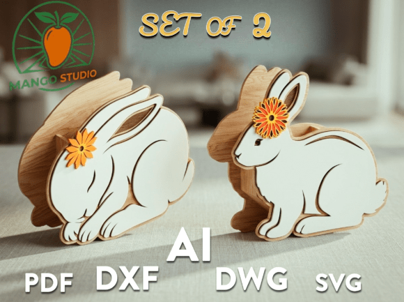 Bring Scandinavian Charm to Your Easter Decor with the Scandi Easter Bunny Duo