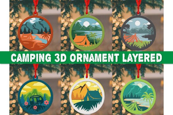 Camping 3D Ornament Layered BUNDLES: Elevating Your Creative Workflow