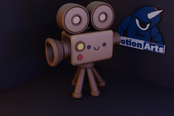 Cartoon Camera 3D Model for Printing