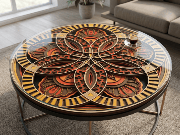 Coffee Table Design 4: A Deep Dive into Multilayer Geometric Furniture
