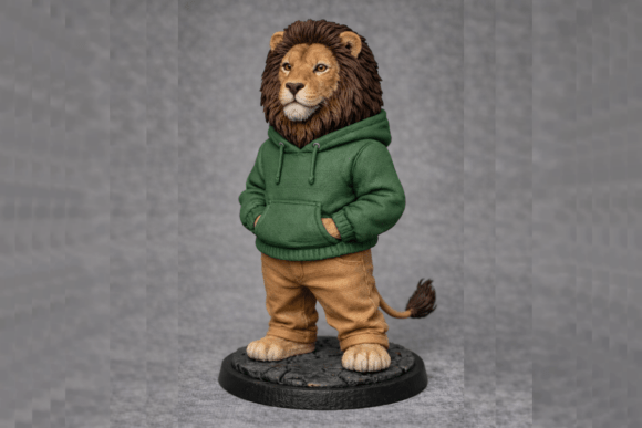 Cool 3D Lion Print for Easy 3D Printing Projects