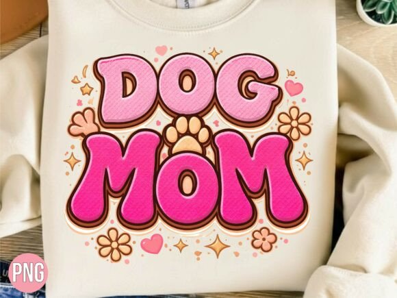 Dog Mom Pink 3D Puff Wavy Text PNG: A Guide to High-Quality Digital Downloads