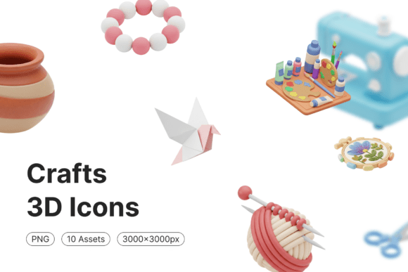 Enhancing Visual Storytelling with Crafts 3D Icons