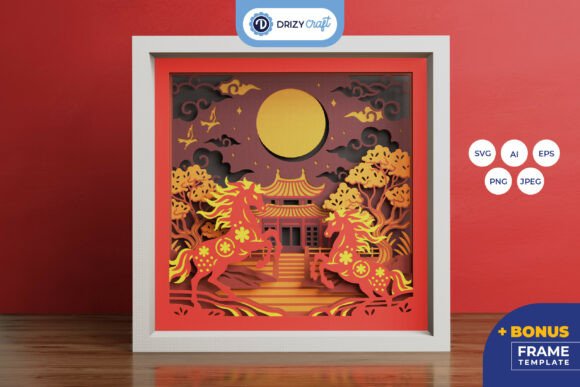 Exploring the Beauty of the Chinese Moonlit Garden 3D Shadow Box
