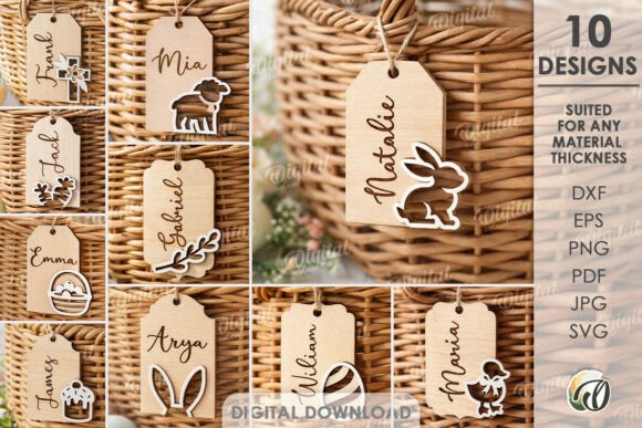 Exploring the Creative Potential of 3D Easter Tags Bundle Laser Cut Files