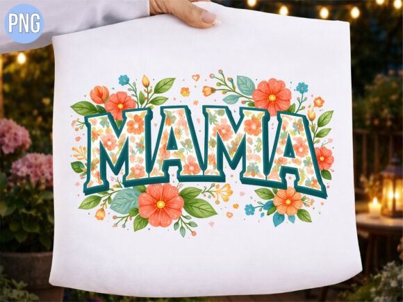 Floral Mama 3D Flower Sublimation PNG: Elevating Digital Craftsmanship