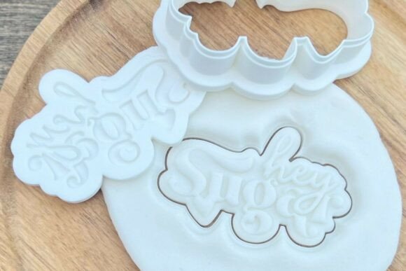 Hey Sugar Embosser Cookie Cutter for Easy 3D Printing: Bake with Precision and Style