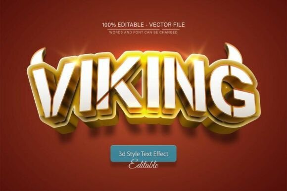Mastering the Viking 3D Vector Text Effect Modern for Bold Branding