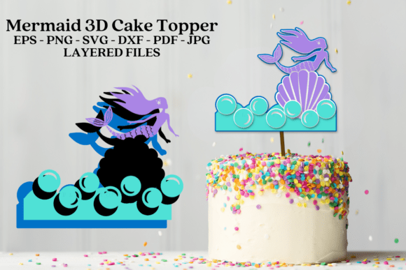 Mermaid Cake Topper SVG 3D Laser Cut: A Strategic Creative Tool for Makers and Entrepreneurs