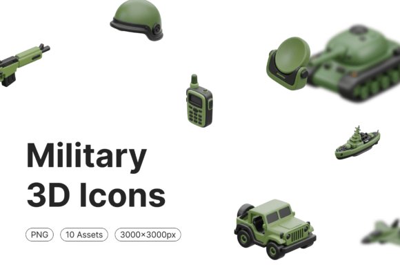 Military 3D Icons: Elevating Design with Tactical Visuals