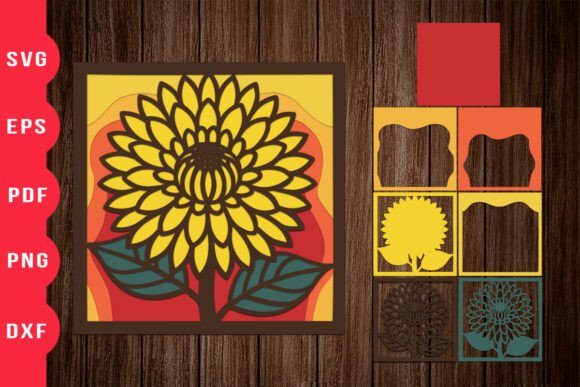 Sunflower 3D Shadow Box Paper Cut: A Versatile Choice for Creative Crafters