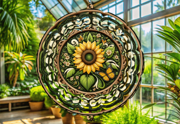Transform Your Garden with the 3d Sunflower and Butterfly Wind Spinner