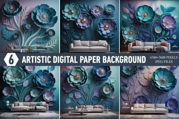 Transforming Spaces with the Modern 3d Floral Wall Mural Background