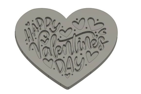 Valentines Embosser Cookie Cutter for Easy 3D Printing