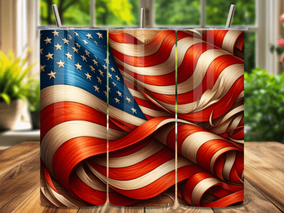 Wavy 3D American Flag Art Tumbler Wrap: A Strategic Design Tool for Entrepreneurs and Creators